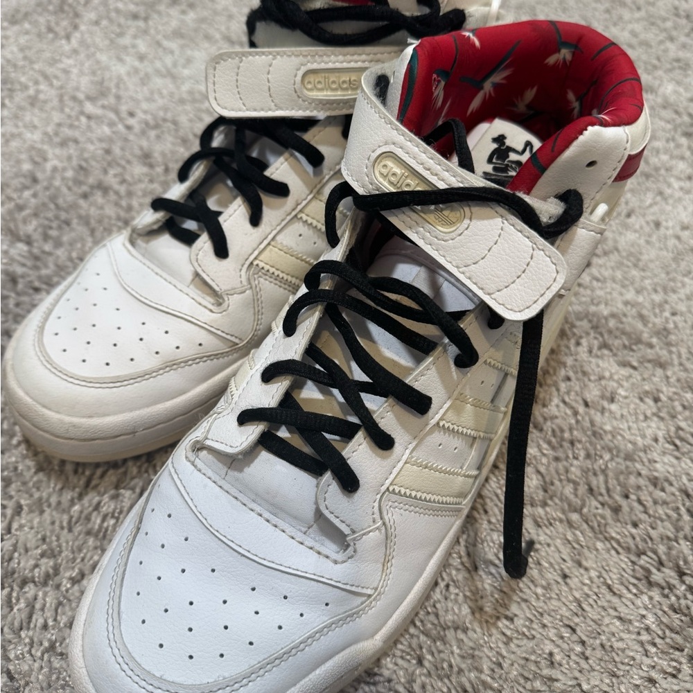 Adidas Thebe Magugu White High-Top Sneakers